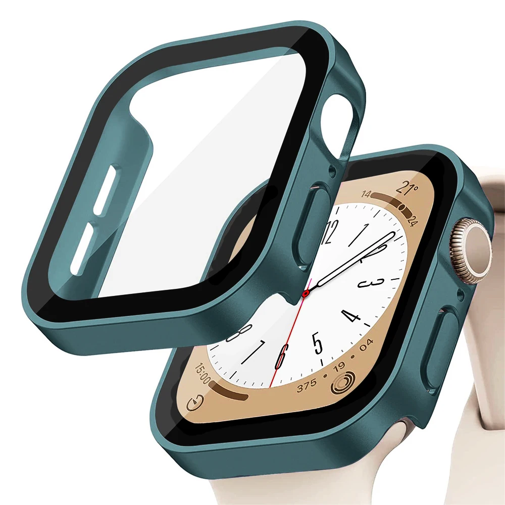 Smartwatch Iphone Watches For Women - زجاج + غطاء لساعة أبل سلسلة