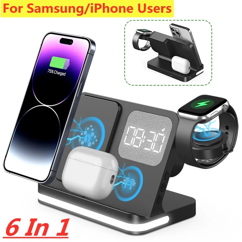 Smartwatch Watches Compatible With Iphone - حامل شاحن لاسلكي لهاتف آيفون 15