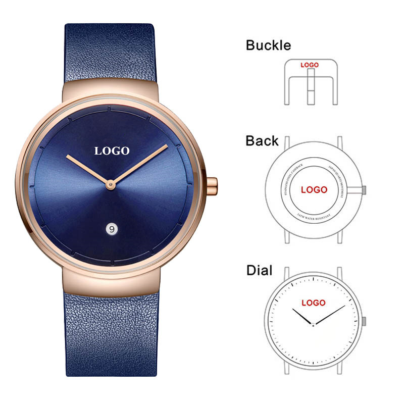 Leather Watch Strap - CL032 مصنع ساعة رجالي مصمم العلامة