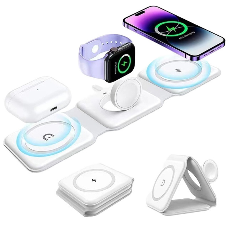 Smartwatch Watches Compatible With Iphone - شاحن لاسلكي مغناطيسي 3 في 1