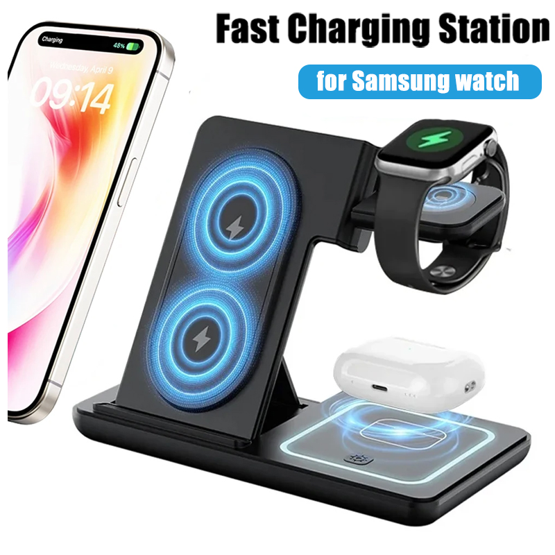 Smartwatch Watches Compatible With Iphone - 3 في 1 شاحن لاسلكي قابل