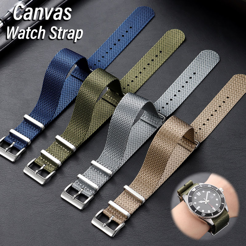 Omega Watches Smartwatch - حزام ساعة من القماش والنايلون مقاس