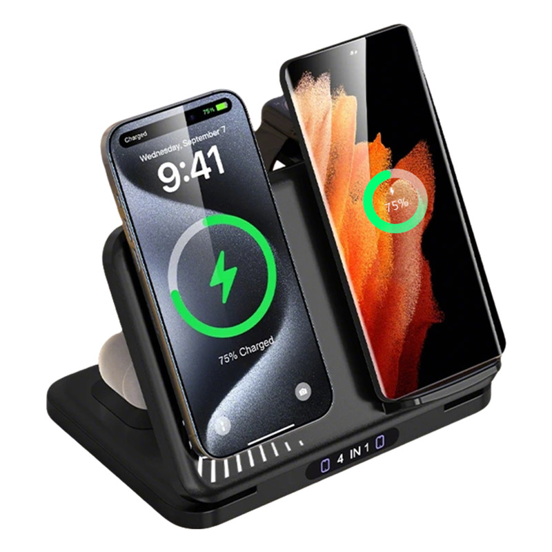Smartwatch Watches Compatible With Iphone - 4 في 1 حامل شاحن لاسلكي