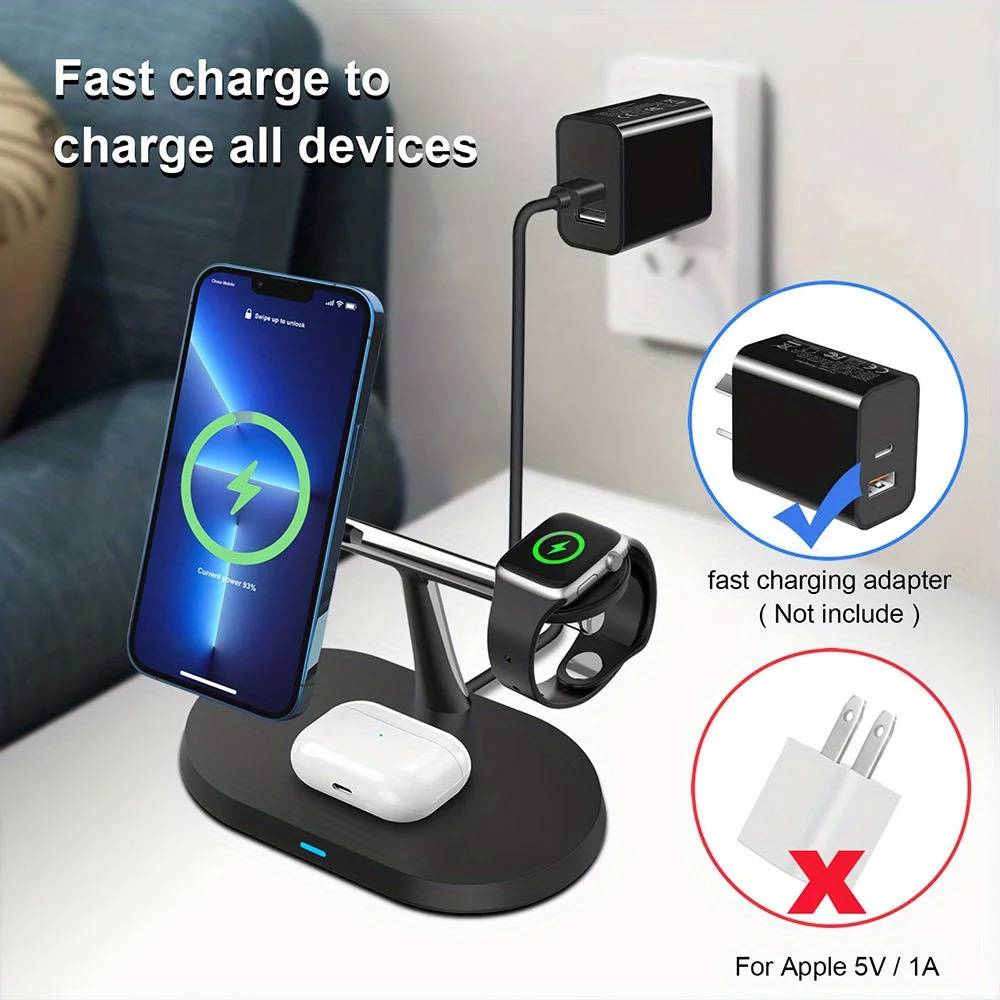 شاحن لاسلكي مغناطيسي 3 في 1 لأ - مراجعة Smartwatch Watches Compatible With Iphone وسعره
