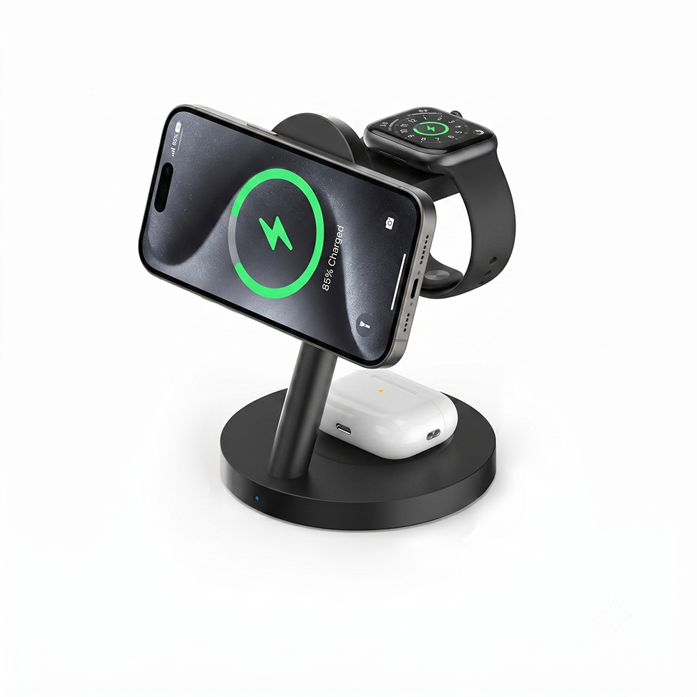 محطة شحن لاسلكي مغناطيسي بقوة  - مراجعة Smartwatch Watches Compatible With Iphone وسعره