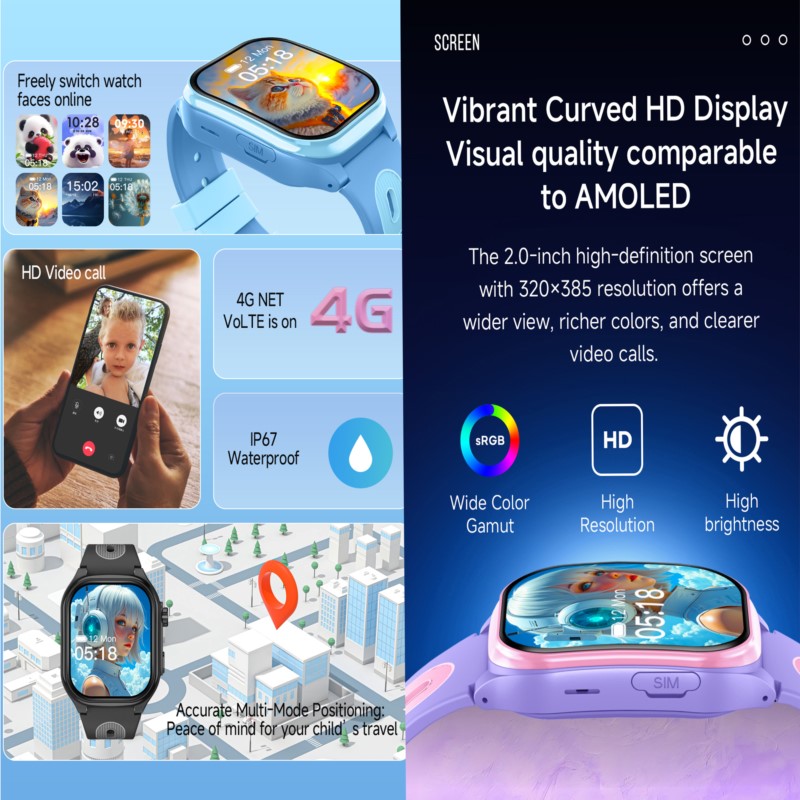 ساعة ذكية للأطفال بتقنية 4G مع - مراجعة Smartwatch Watches For Children وسعره