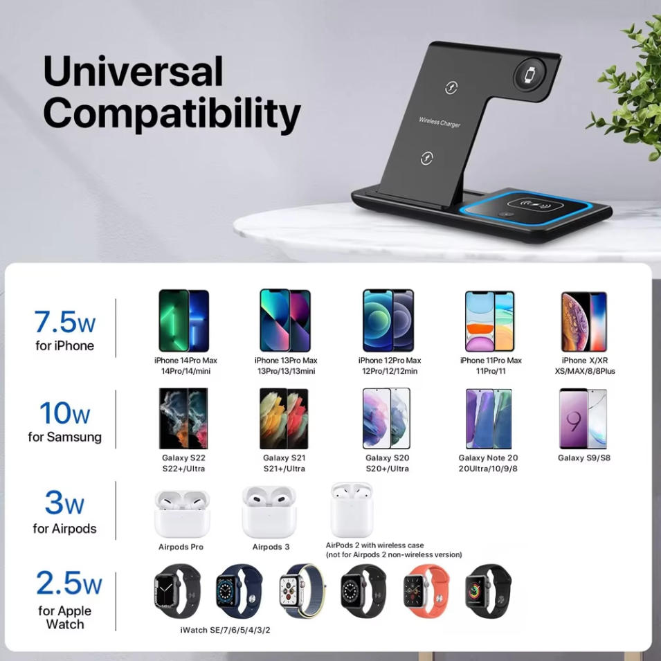 محطة شحن لاسلكي سريعة 3 في 1 م - مراجعة Smartwatch Watch Huawei وسعره