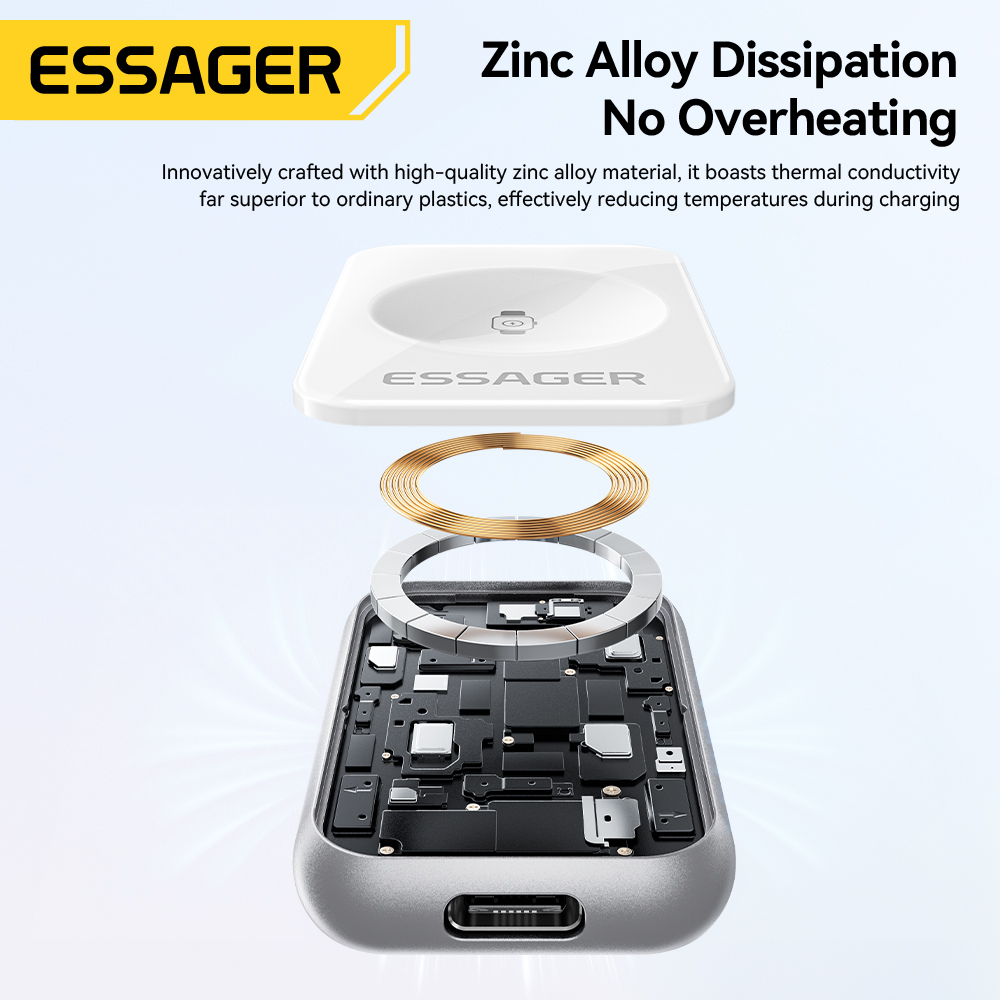 شاحن لاسلكي مغناطيسي من إيساجر - مراجعة Smartwatch Watches Compatible With Iphone وسعره