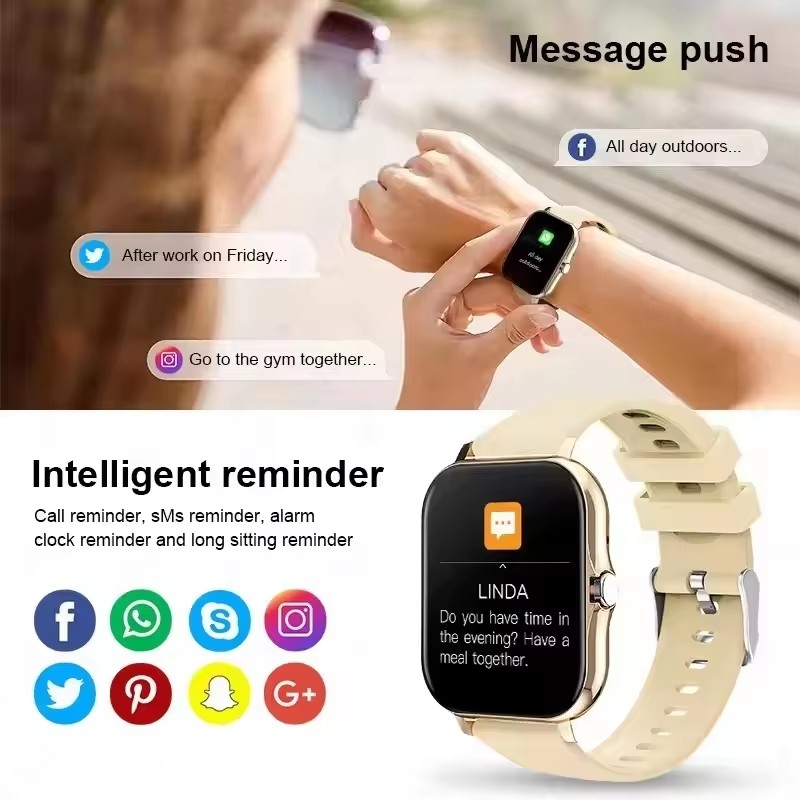 أحدث تصميم عصري مُحسّن لساعة ذ - مراجعة Smartwatch Latest Watches For Women وسعره