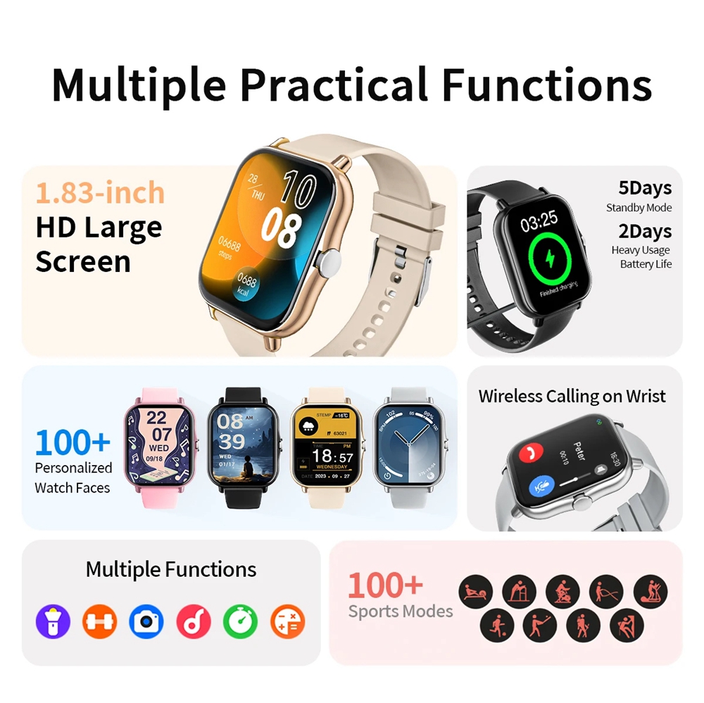 أحدث تصميم عصري مطور لساعة ذكي - مراجعة Smartwatch Latest Watches For Women وسعره