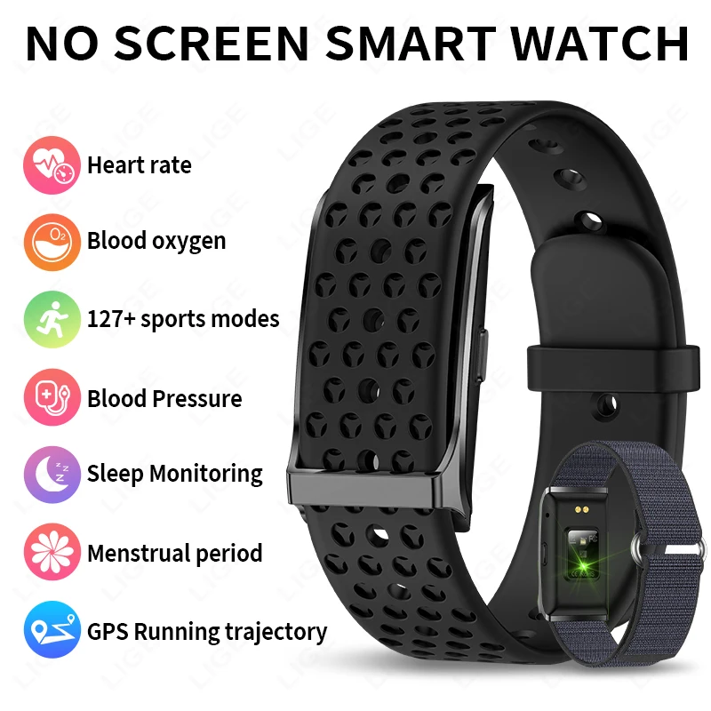 LIGE لا شاشة ساعة ذكية الصحة أ - مراجعة Smartwatch Latest Watches For Women وسعره
