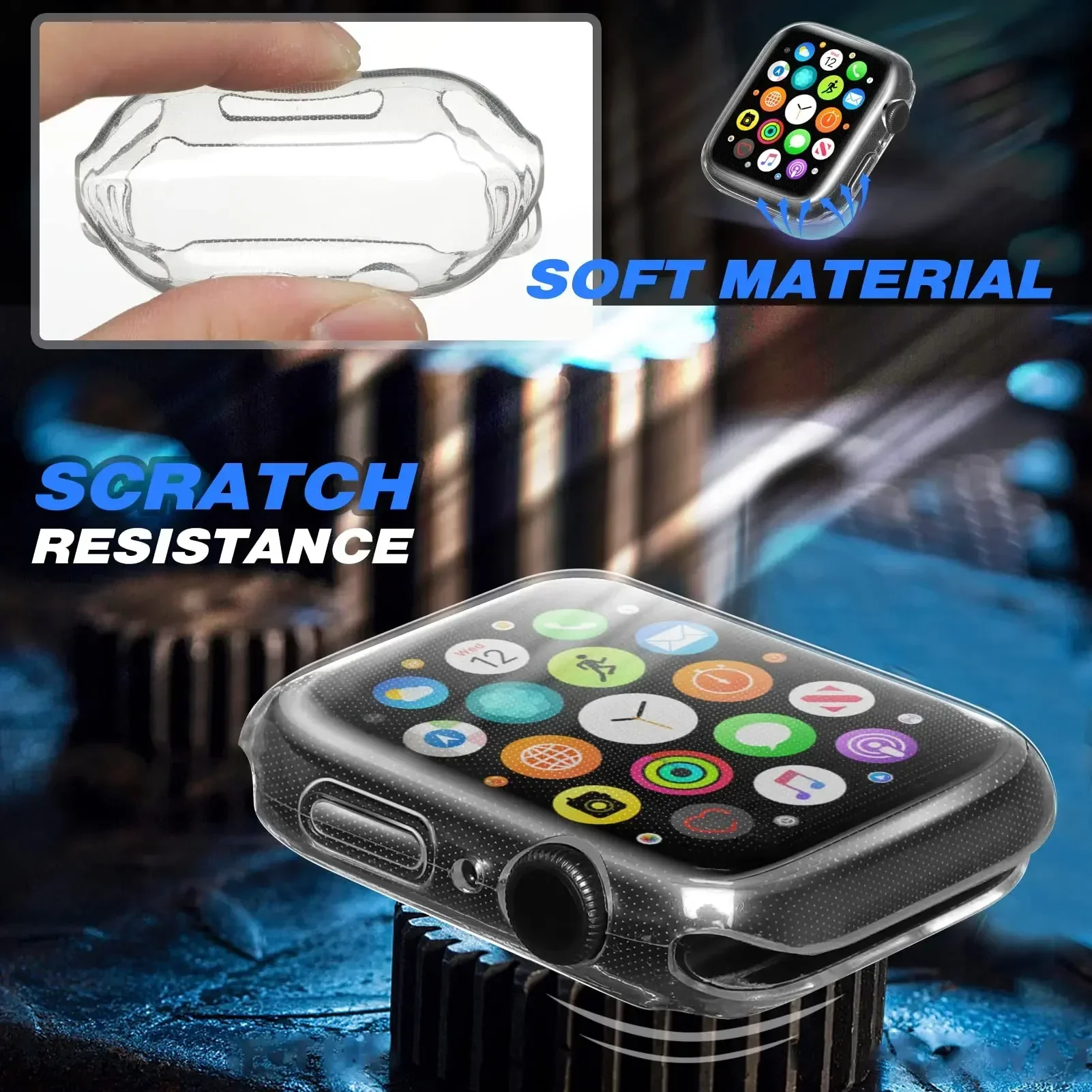 غطاء لساعة أبل 44 مللي متر 40  - مراجعة Smartwatch Iphone Watches For Women وسعره