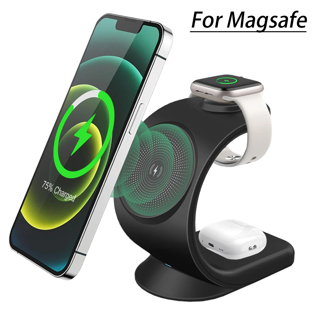 شاحن لاسلكي مغناطيسي 3 في 1 مح - مراجعة Smartwatch Watches Compatible With Iphone وسعره