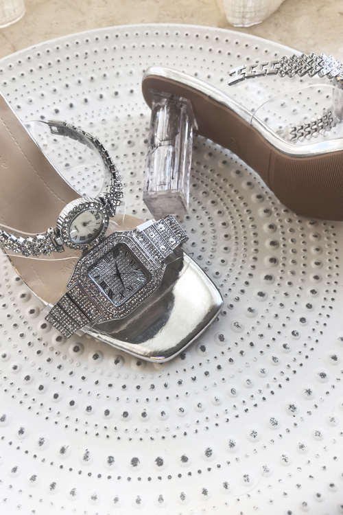 تصميم أصلي ساعة كريستال بكعب ع - مراجعة Leather Watch Strap وسعره
