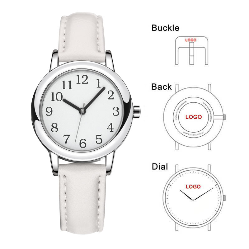حزام أبيض نحيف مخصص للنساء ساع - مراجعة Leather Watch Strap وسعره
