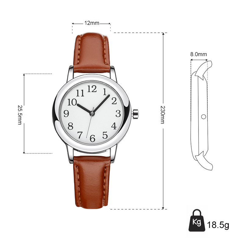 حزام أبيض نحيف مخصص للنساء ساع - مراجعة Leather Watch Strap وسعره