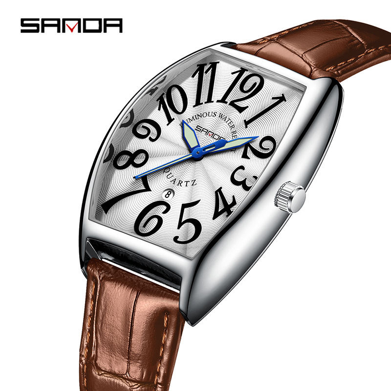 ساعة رجالية كوارتز جديدة من SA - مراجعة Leather Watch Strap وسعره