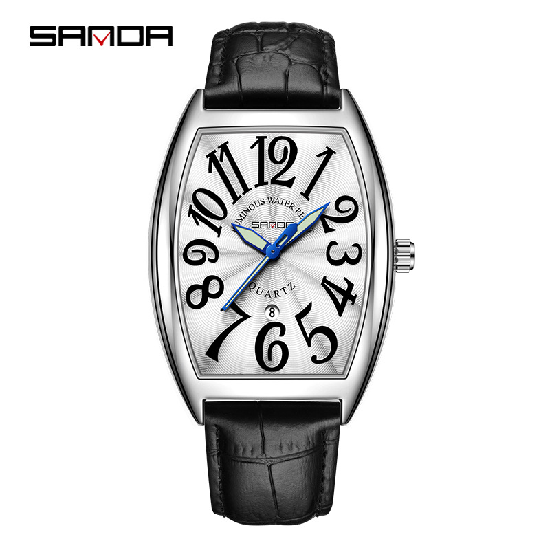 ساعة رجالية كوارتز جديدة من SA - مراجعة Leather Watch Strap وسعره