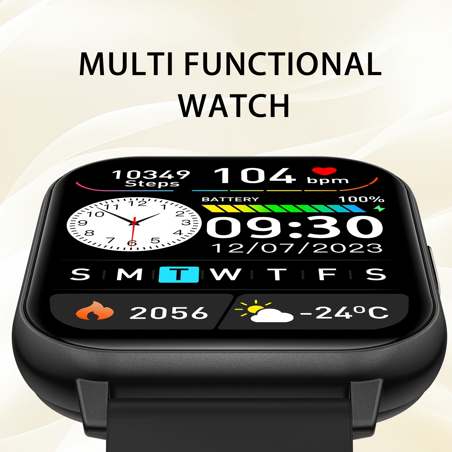 ساعة ذكية رياضية، شاشة لمس كام - مراجعة Smartwatch Iphone Watches For Women وسعره