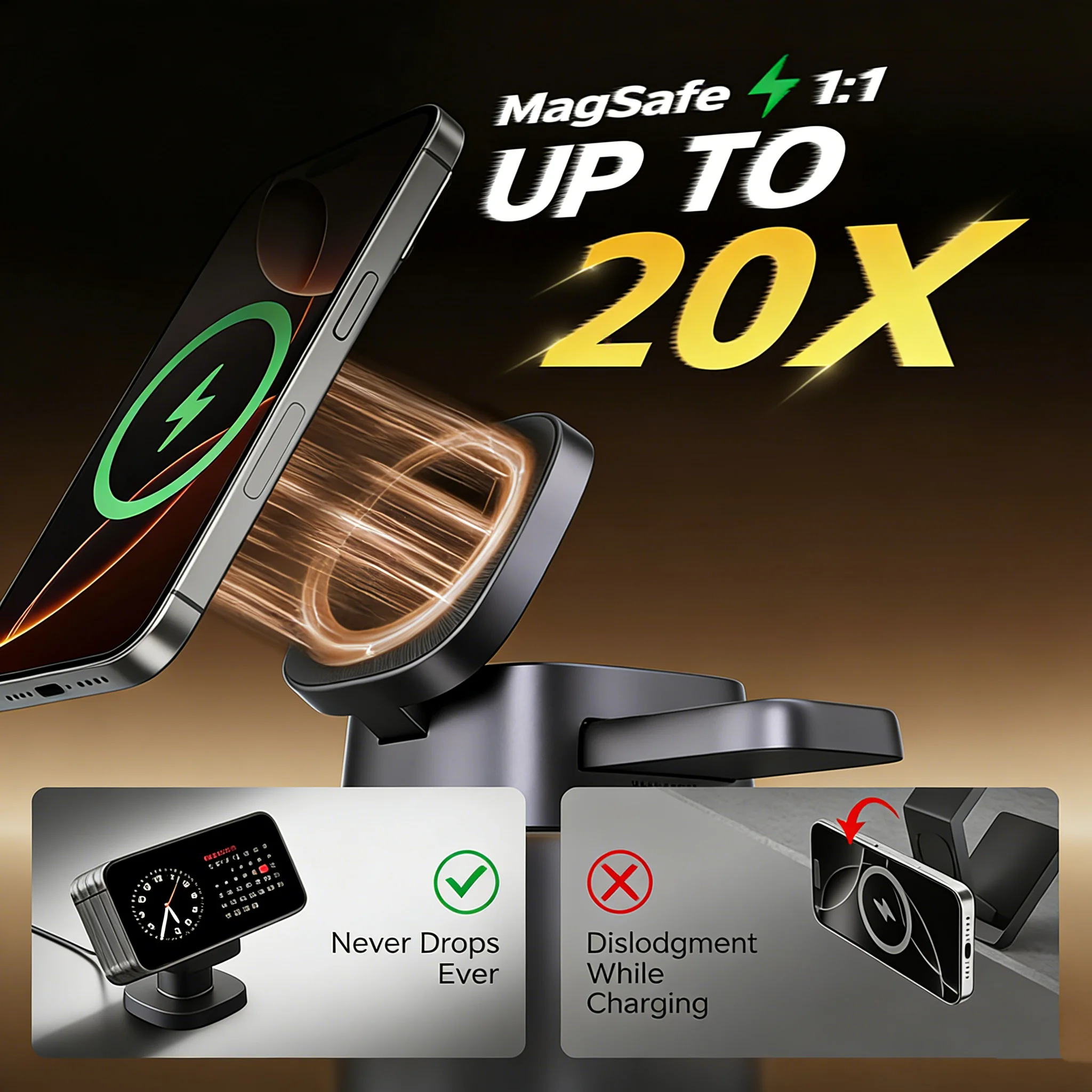شاحن لاسلكي 3 في 1 على شكل فطر - مراجعة Smartwatch Watches Compatible With Iphone وسعره
