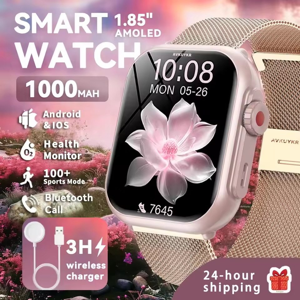 ساعة ذكية نسائية أنيقة 2026 Ul - مراجعة Smartwatch Ladies Watches Branded وسعره