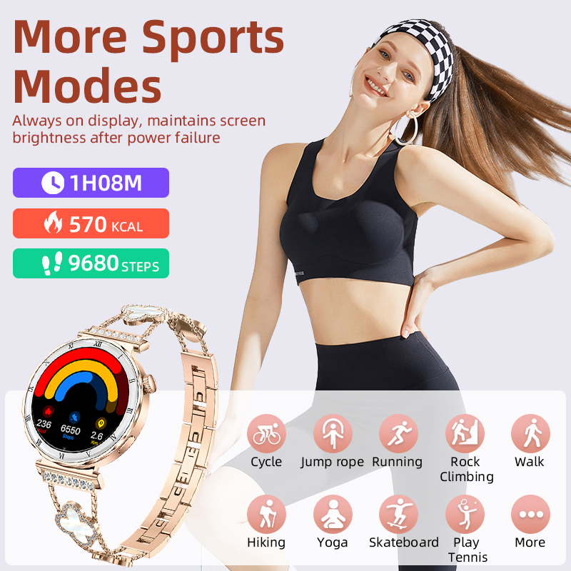 ساعة ذكية نسائية من LIGE بشاشة - مراجعة Smartwatch Latest Watches For Women وسعره