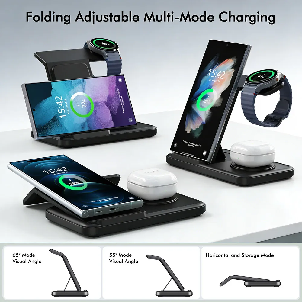 محطة شحن لاسلكية 3 في 1 لهواتف - مراجعة Smartwatch Watches Compatible With Iphone وسعره