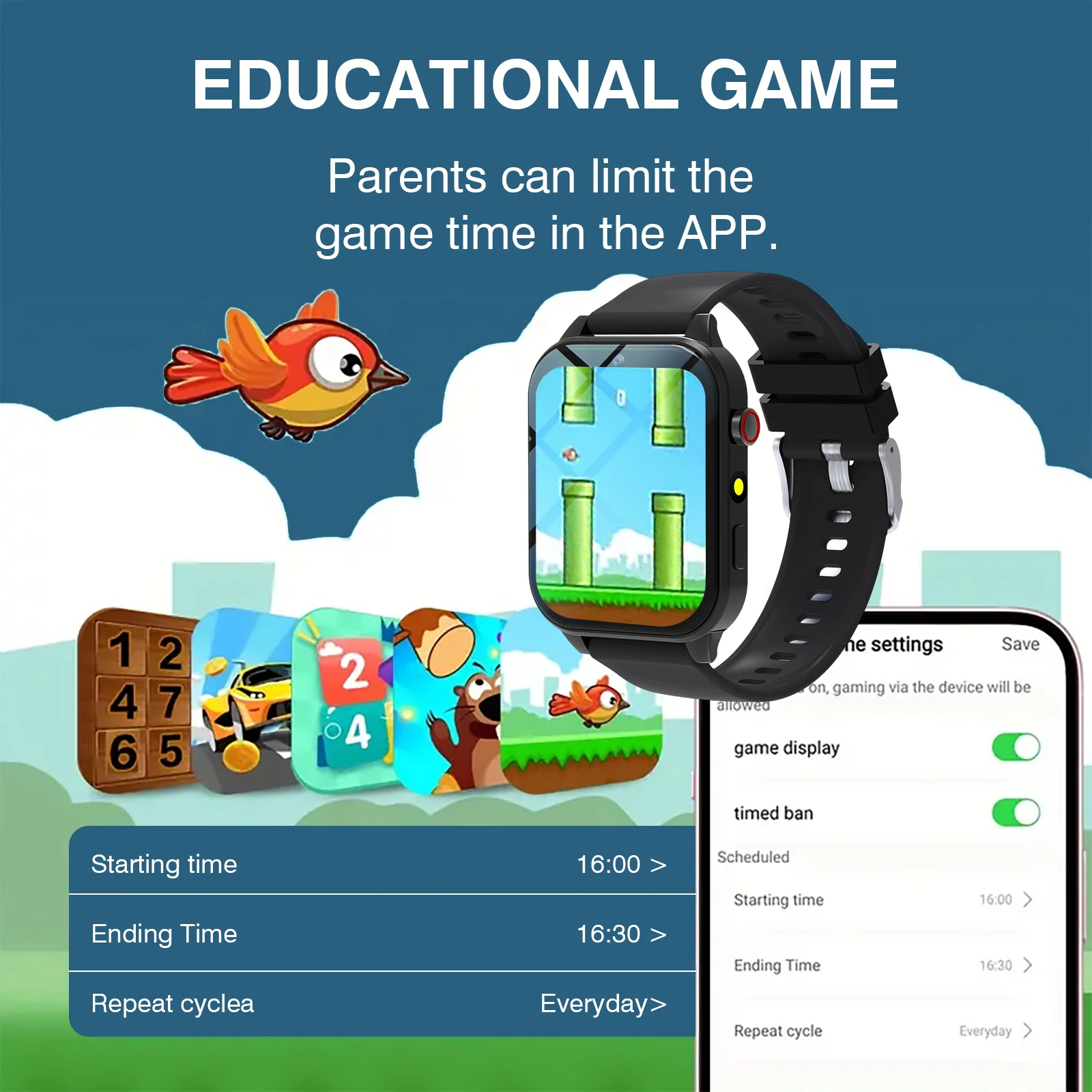 ساعة ذكية للأطفال 18 لعبة كامي - مراجعة Smartwatch Watches For Children وسعره