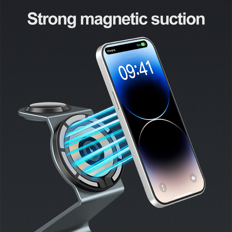 حامل شاحن لاسلكي مغناطيسي شفاف - مراجعة Smartwatch Watches Compatible With Iphone وسعره