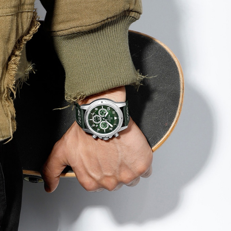 ساعة NAVIFORCE Bussiness للرجا - مراجعة Leather Watch Strap وسعره