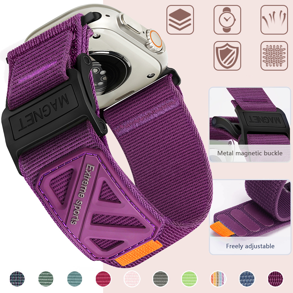 حزام نايلون فاخر لساعة أبل، مت - مراجعة Smartwatch Premium Watches For Women وسعره