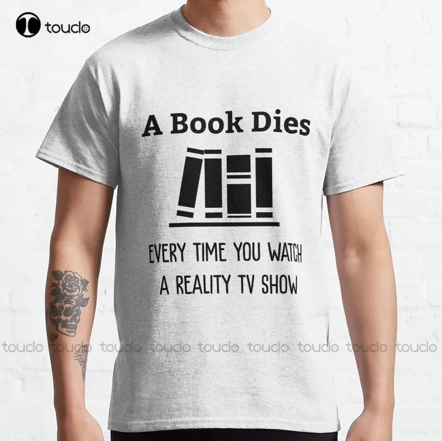 تي شيرت كلاسيكي بطباعة 'A Book - مراجعة Watch Watch Xs وسعره