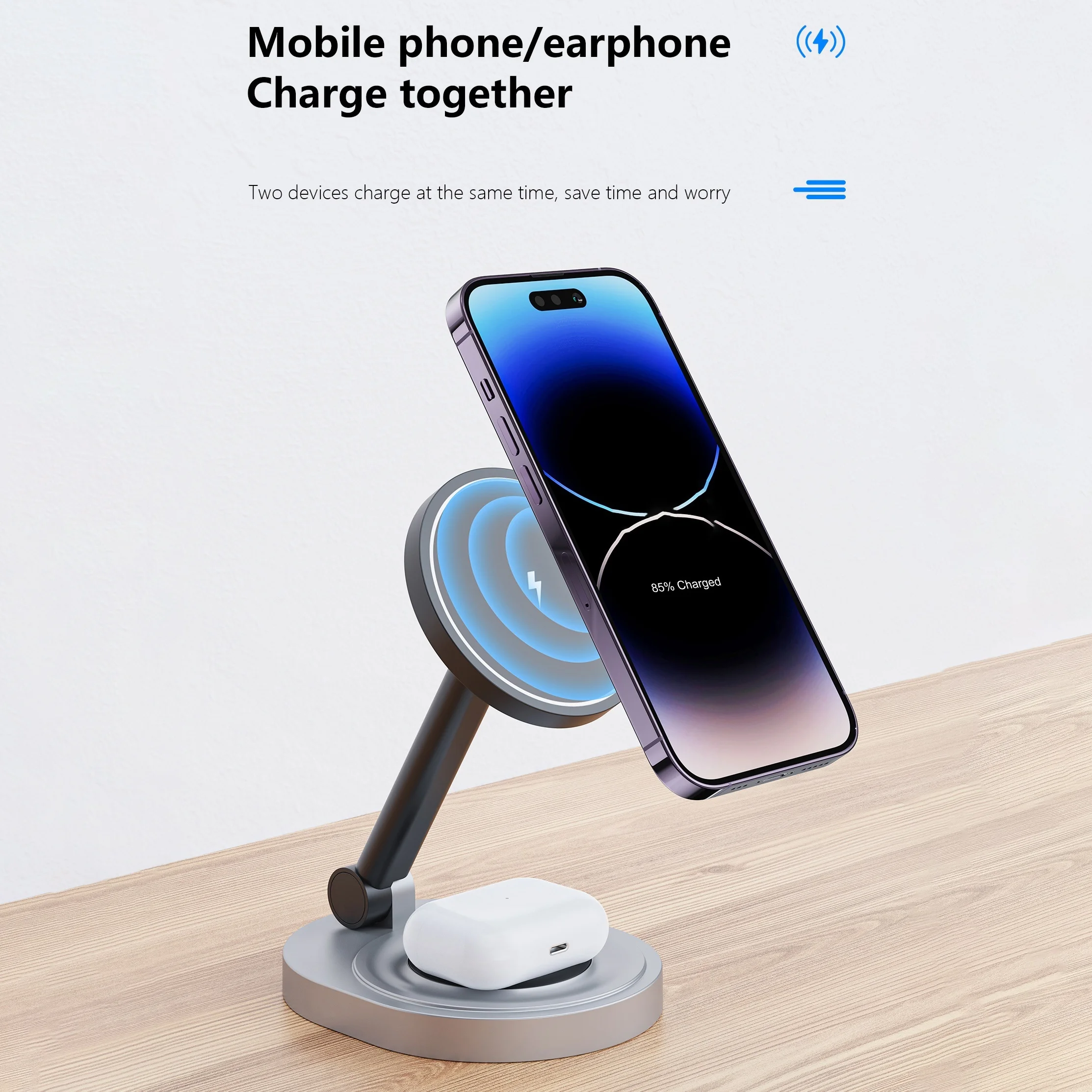 2 في 1 شاحن لاسلكي مغناطيسي حا - مراجعة Smartwatch Watches Compatible With Iphone وسعره
