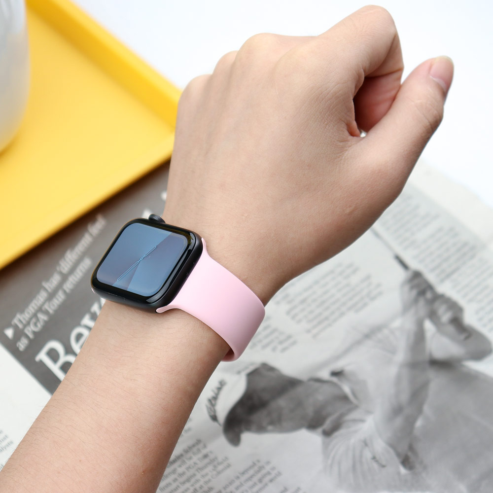 حزام سيليكون لساعة أبل الفرقة  - مراجعة Smartwatch Iphone Watches For Women وسعره