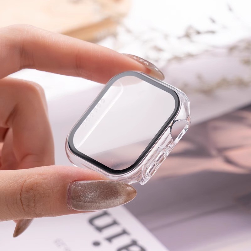 3 حزمة الزجاج + غطاء لساعة أبل - مراجعة Smartwatch Iphone Watches For Women وسعره